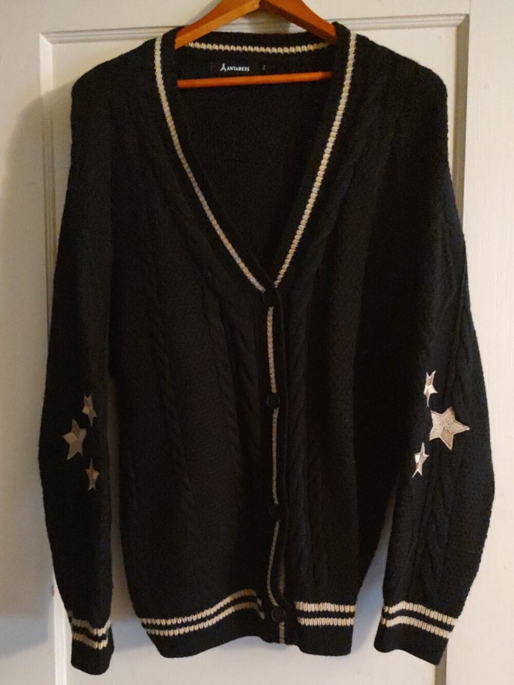 Anarbess Taylor Swift inspired cardigan XL in black and tan.